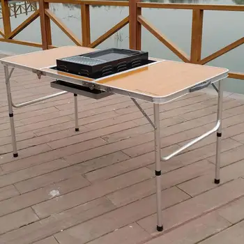 

Barbecue Oven Barbecue Table Outdoor Barbecue Table With Folding Oven Table Portable Aluminium Alloy Oven Table