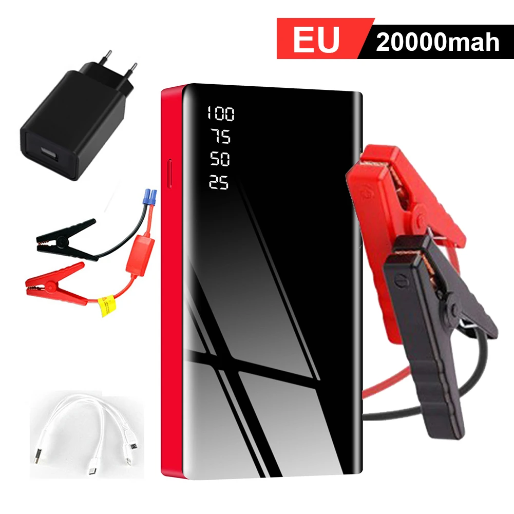 battery jump starter 20000mAh Power Bank 500A Car Battery Jump Starter Automobile Emergency Booster Power Supply with LED Flashlight for 3.5L Car jump pack