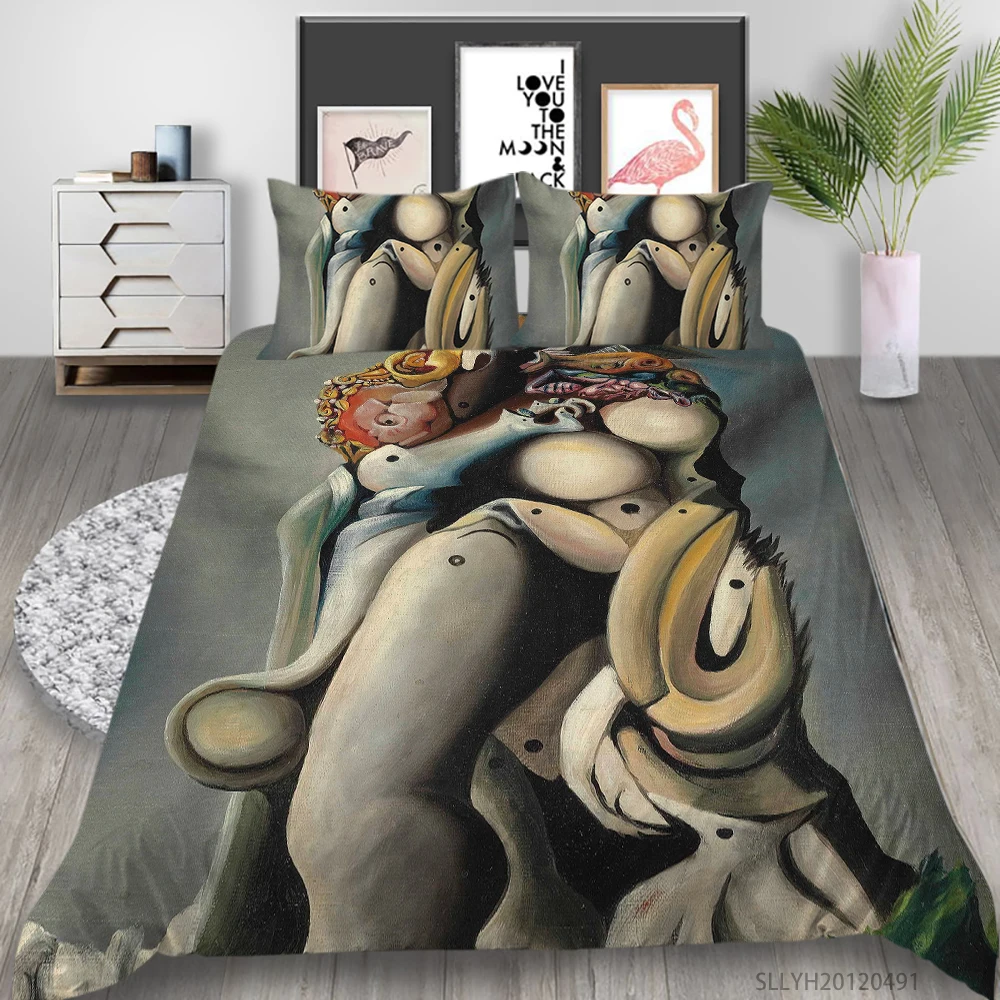 

Home Textile 3D Luxury Bedding Set Queen Size Duvet Cover Set Modern Home Bed Set Pillowcase 2/3 Pcs Dropship