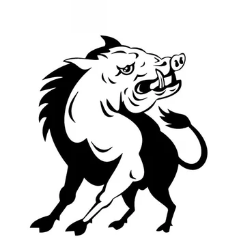 

Wild Boar Pattern Cartoon Sticker High Quality Car Window Decoration Personality Pvc Waterproof Decal Black/white, 17cm*15cm