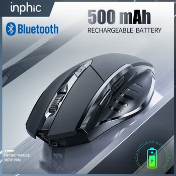 Ratón inalámbrico ergonómico de 2,4 GHz, receptor USB, óptico, para juegos de ordenador, portátil y PC