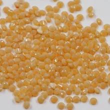 

JYGEMS Round Brilliant Cut 1-3mm 273# Solid Yellow Color Loose Nano Gems For Jewelry Wax Setting High Temperature