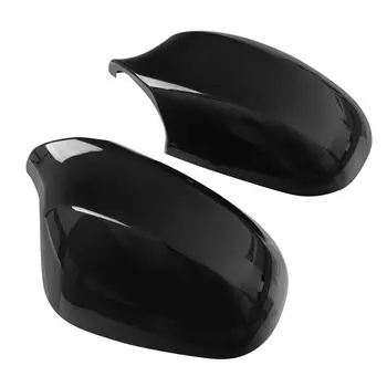

1 Pair Mirror Covers Left & Rright For BMW E90 E91 330i 335i 2009-2011 Bright Black ABS Durable