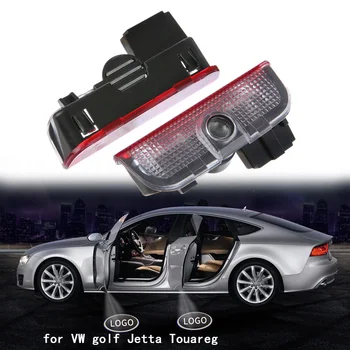 

LISIDIC Car Door Lights for VW touareg Sharan golf 5 6 7 Car Interior Light led light emblem lamp car accessories