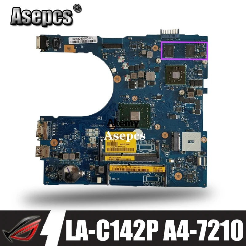

CN-0VJRMW VJRMW FOR DELL INSPIRON 5555 5455 laptop motherboard AAL12 LA-C142P REV:1.0(A00) A4-7210 R5 M335/2GB mainboard