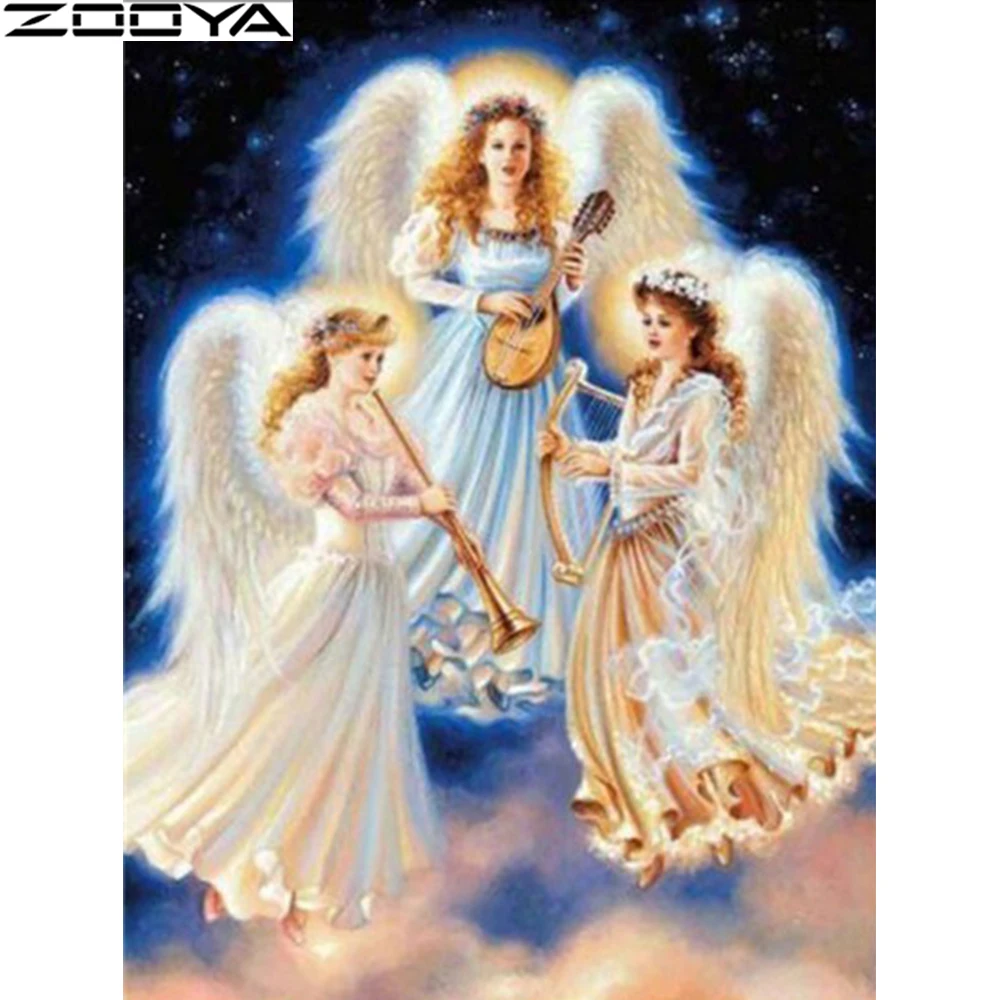CH001-13 ZOOYA DIY 5D алмазная живопись, стразы, картины, алмазная вышивка, ангелы, распродажа, полный набор алмазной мозаики, наборы для домашнего декора CH001 - Цвет: CH001-13