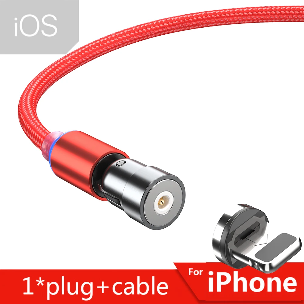 magnetic charger for android Essager 540 Rotate Magnetic Type C Cable Fast Charging Magnet Charger Micro USB-C Cable For iPhone Xiaomi Mobile Phone Wire Cord android c charger Cables