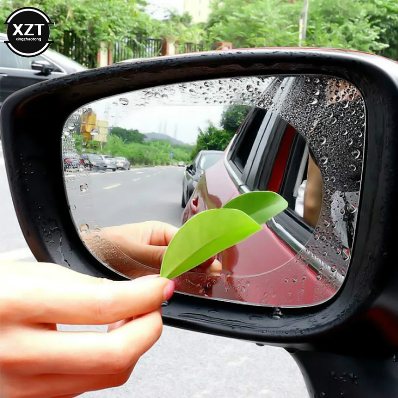 

2PCS Car Rearview Mirror Protective Film Anti Fog Window Clear Rainproof Rear View Mirror Protective Soft Film Auto Accessories