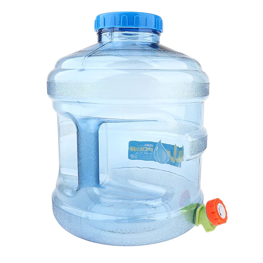 Reusable 11.3L Water Buckle Outdoor Water Bottle with Dispensing Valve & Carry Handle Camp Cooking Supplies