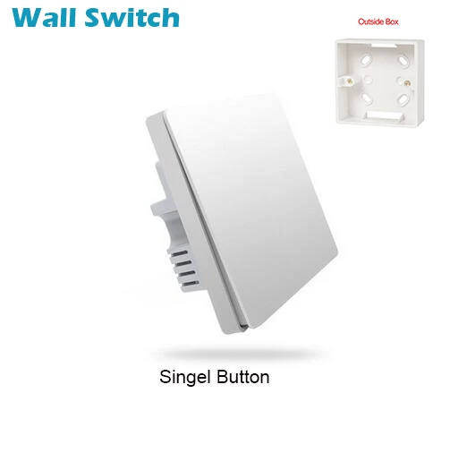 Add Outside Box Умный светильник Xiaomi Aqara с управлением ZiGBee, беспроводной ключ и настенный выключатель через приложение Smartphone, комплект для умного дома - Цвет: Add Outside Box