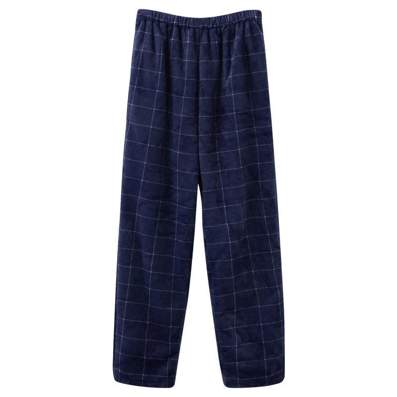 men's cotton lounge pants Thick Flannel Men's Plaid Trousers Big Yards Warm Sleep Pants Mens Pajamas Pants Bottoms Sleepwear Pajama for Men Pijama Hombre silk pajamas