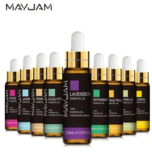 10ml de óleo essencial de lavanda difusor puro óleos essenciais rosa eucalipto jasmim baunilha hortelã sândalo chá árvore aroma óleo