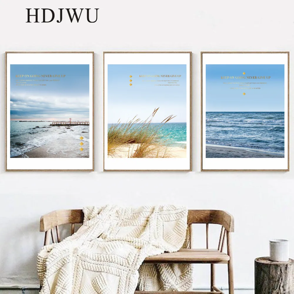 

Summer Mediterranean Art Home Canvas Painting Sea Landscape Decoration Printing Posters Wall Pictures for Living Room AJ00321