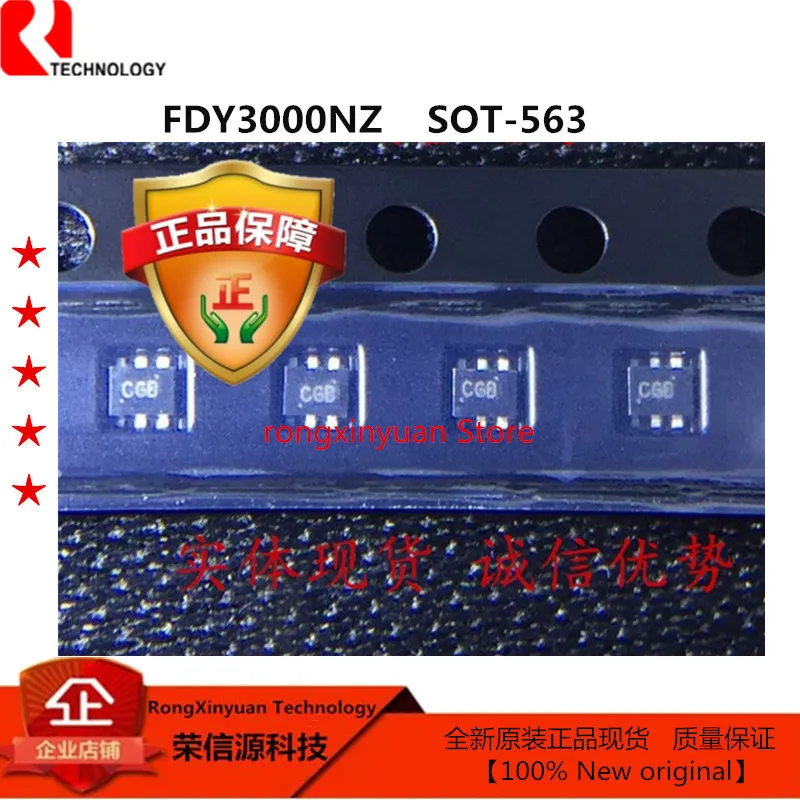 

FDY3000NZ Marking: C SOT-563/SC70-6 FDY3000 Dual N-Channel 2.5V Specified PowerTrench MOSFET 20V/0.6A 100% New original