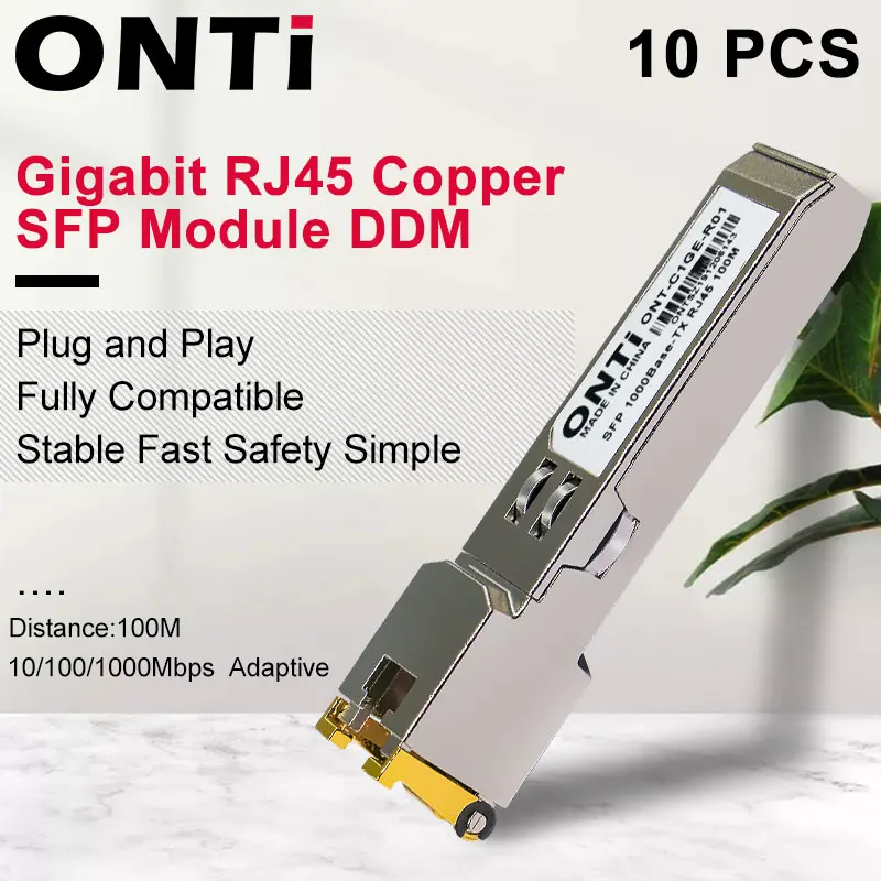 M dulo De Cobre Do Transceptor De Sfp Do M dulo 1000mbps Do Gigabit 