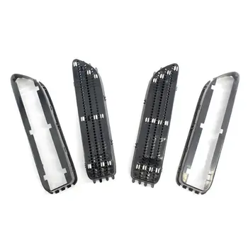 

Car Exterior Kidney Grille Decal Trim Suitable For BMW M3 E46 01-06 ABS Black Decor Replacement Side Car Decoration Accessories