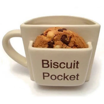 

Creative Official Biscuit Pocket Mug Ceramic Coffee Milk Mug Cup Perfect Gift Christmas / birthday