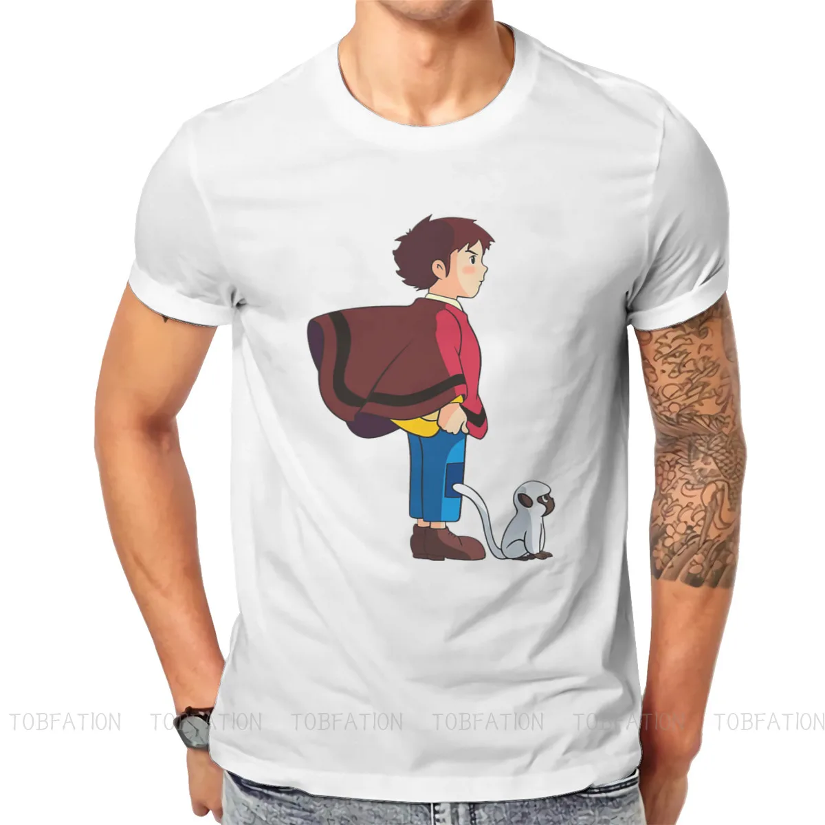 Heidi Marco E Ameo T Shirt Vintage Fashion Summer Large Cotton Top Da Uomo Harajuku O-Collo Tshirt