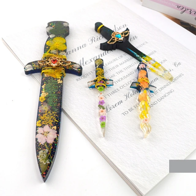Bookmark Molds For Epoxy Resin Unique Antique Swords Bookmarks Molds Large  Resin Mould Bookmarks DIY Necklace Bracelets Jewelry - AliExpress