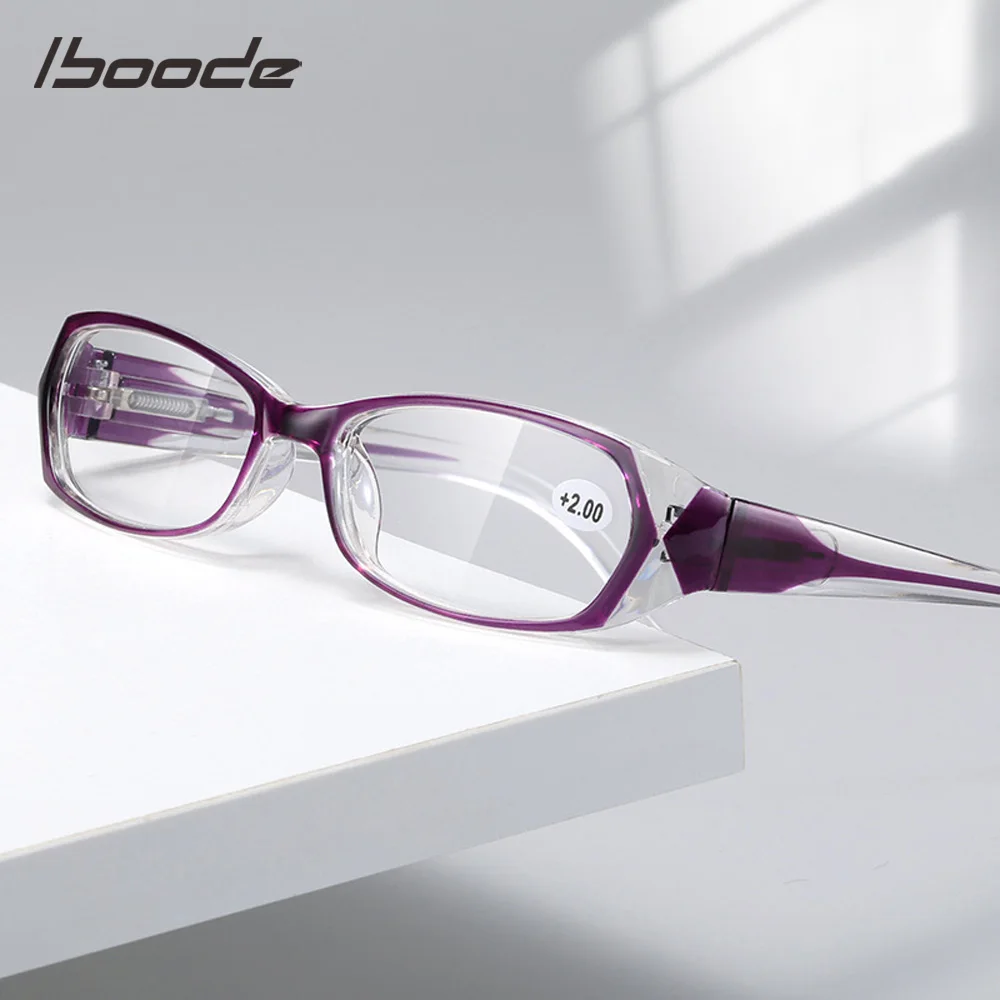 

iboode Retro Anti Blue ray Reading Glasses Ladies Fashion Presbyopia Eyeglasses Women Computer Prescription Eyewear with +1.5 +2