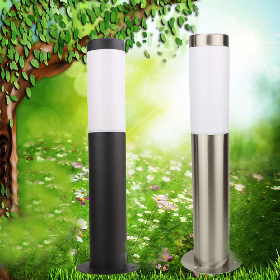 Thrisdar Stainless Steel Garden Lawn Light Outdoor Villa Landscape Street Lights community Road Pathway Pillar Post Light