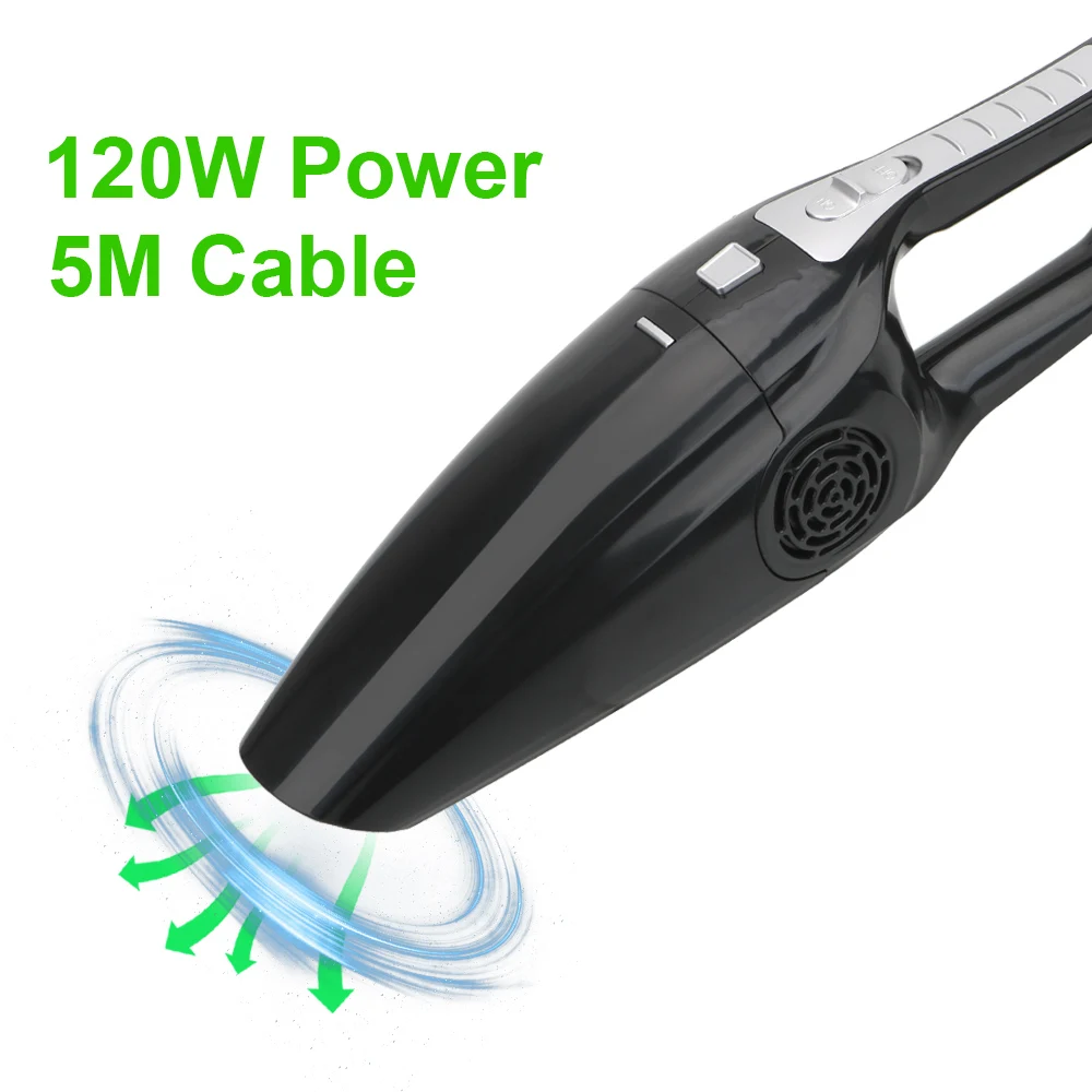 12V 120W Car Vacuum Cleaner Powerful Handheld Mini Vaccum Cleaners Wet And Dry Dual-use Vacuum Cleaner High Suction vacuum cleaner handheld vacuum cleaner wireless vacuum cleaner portable vacuum cleaner