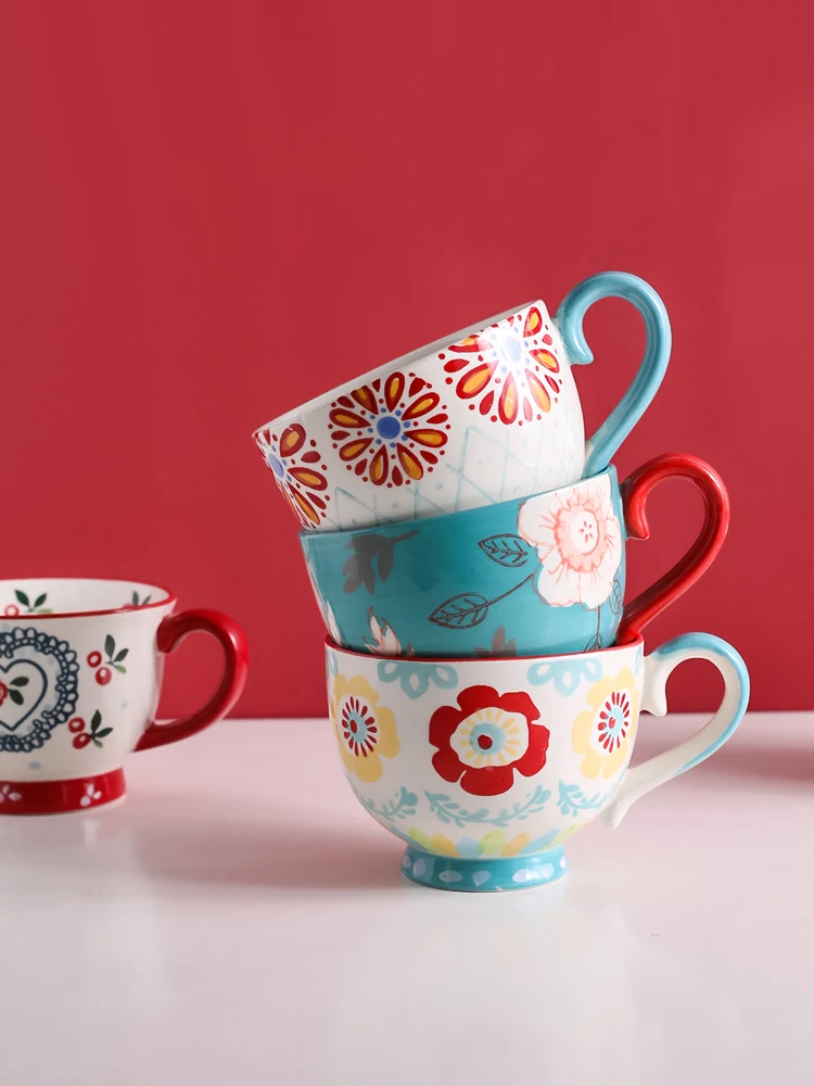 Nordic Creative Milk Coffee Mug Simple Stylish Student Ceramic Drink Water Cup Cute Girl Kubek Kot Bottle Home BA50MK | Дом и сад
