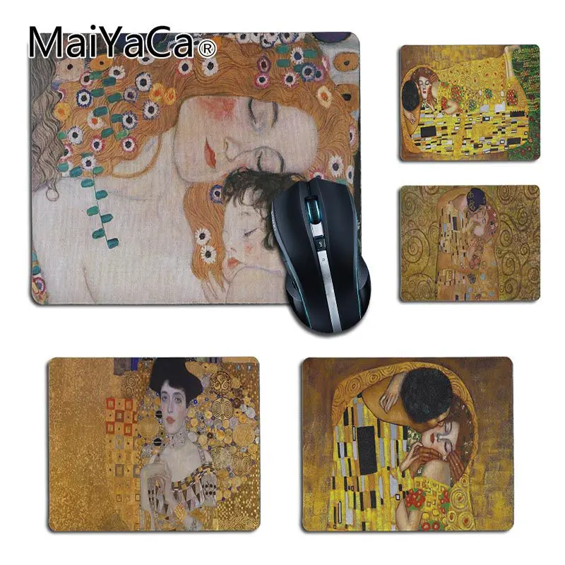 MaiYaCa the kiss Gustav Klimt Rubber Mouse Desktop Mousepad DIY Computer Gaming Pad Decorate Your Desk Design as a Gift | Компьютеры и