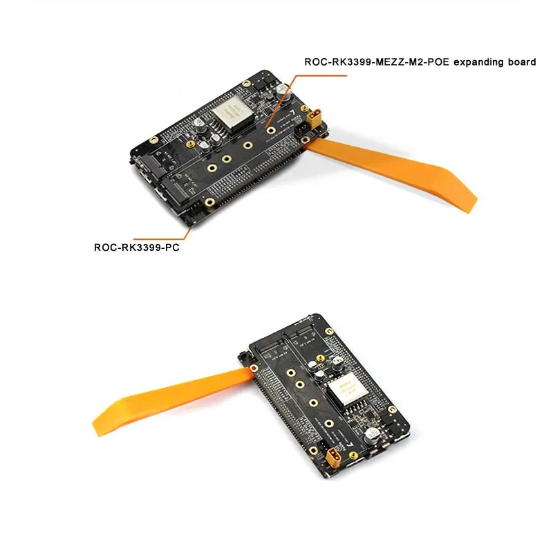  ROC-RK3399-PC Extension Board SSD Verlängerung WiFi & Bluetooth Verlängerung POE + Netzteil Aeromod
