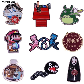 

20pcs/lot A3688 Patchfan Game No Face Man Hard Enamel Pin and Brooches Lapel Pin Backpack Bag Badge Gift Cartoon Jewelry