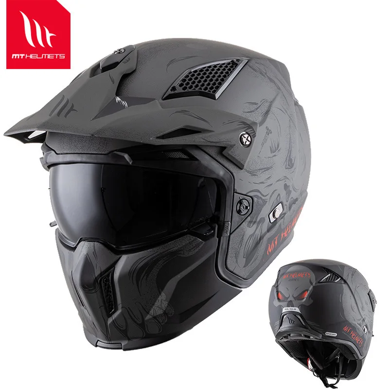 US $135.80 MT Streetfighter SV Modular Motorcycle Helmet Scorpion Helmet Predator Helmet Motocross Cascos Racing Off Road Helmet DOT ECE
