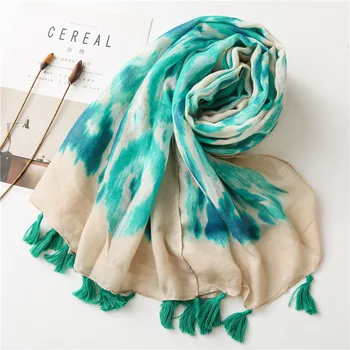 

KYQIAO Women hijab scarf Luxury Brand foulard femme long printed head scarf Pashmina Sjaal Bufandas Mujer Muslim Hijab