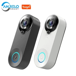Tuya – sonnette intelligente wi fi, interphone bidirectionnel, caméra vidéo grand Angle, application de surveillance à distance, sécurité de la maison 