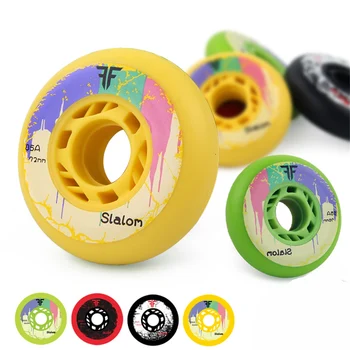 

85A slalom skating tyre for SEBA roller skates shoes 72mm 76mm 80mm*24mm durable PU inline skates wheel Good Grip Hyper +G 8 pcs