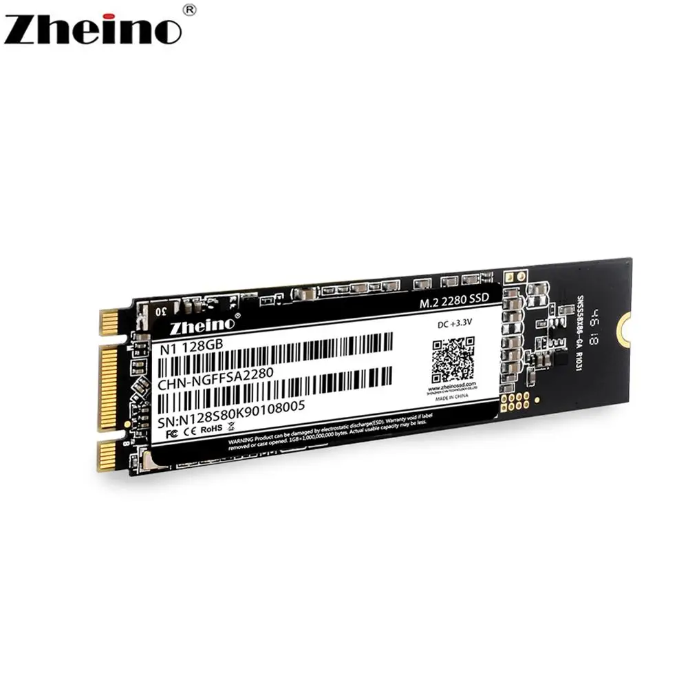 Zheino M.2 SSD 128 ГБ 256 512 1 ТБ SATA NGFF 2280 Внутренний твердотельный накопитель для ПК и