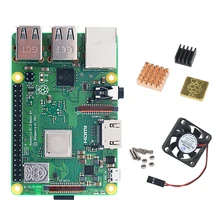 Raspberry Pi 3B + podstawowe w użyciu zestaw z ciepła link i wentylator