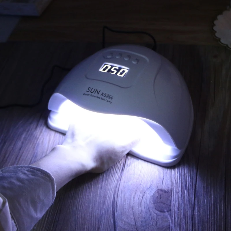 80W Resin Dryer UV GEL Curing Lamp polish Drying tool US EU