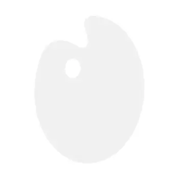 

Deluxe Plastic Clear Oval Palette Acrylic Easy Clean Transparent Artist Paint Mixing Watercolor Gouache Paint Palette