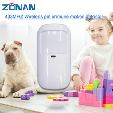 Détecteur de métaux à infrarouge sans fil, 433MHz, capteur de mouvement PIR, système d'alarme de sécurité pour alarme à domicile, accessoires