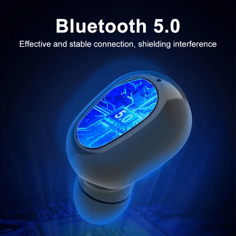 In-ear Earphone For Bluetooth5.0 Water Resistant Sweatproof Wireless Stereo TWS Sports Headset Accessories With Charging Case