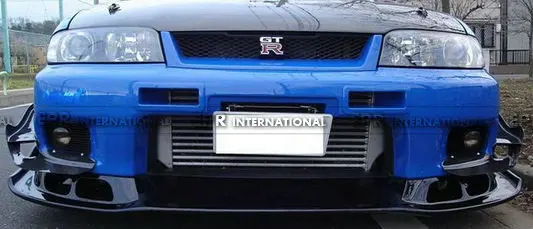 Для Nissan R33 Skyline GTR углеродное волокно черное глянцевое покрытие как стиль передний