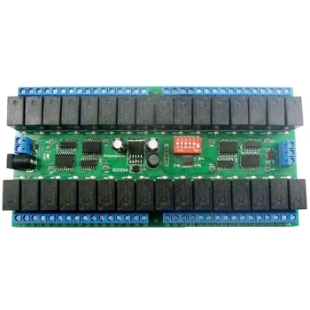 

R421C32 DC12V 32 Channels Modbus RTU RS485 Bus Relay Module UART Serial Port Board for PLC LED Home Automation Door Lock