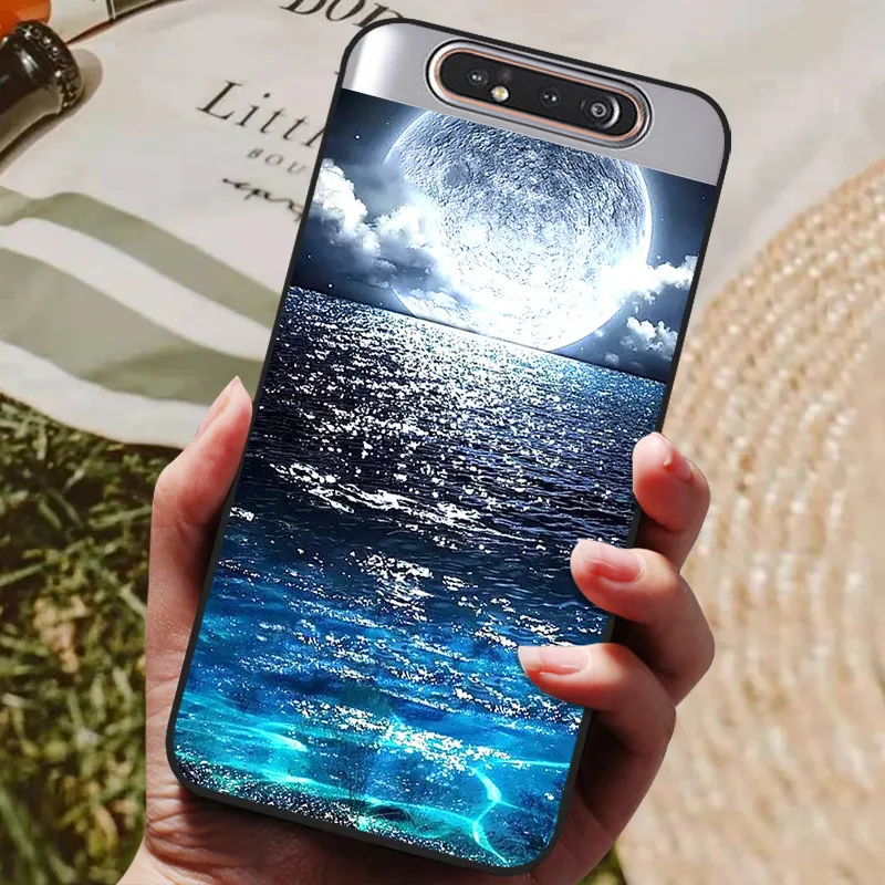 For Samsung A80 Case Silicon Back Cover Phone Case For Samsung Galaxy A80 Cases for Galaxy A 80 A805F A805 Soft bumper Funda flip cover Cases & Covers