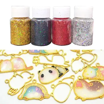 

4 Colors Resin Casting Mold Glitters Sequains Pigment Fillings Kit Makeup Jewelry Fillings Nail Art Decor Jewelry Making