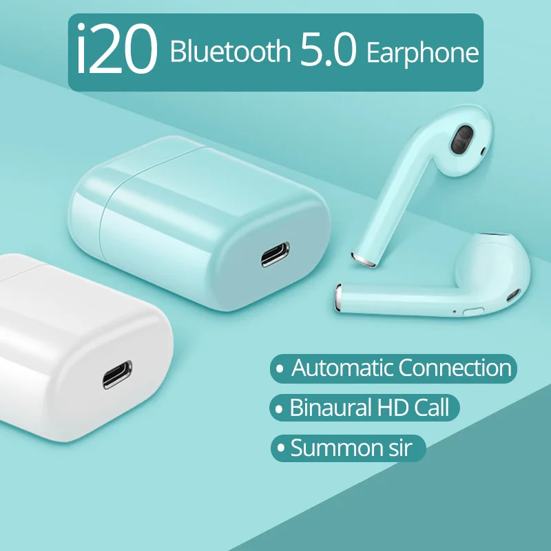 

i20 i16 TWS bluetooh earphone wireless headsets with Mic sport headphones in ear buds i21 tws for phones iphone Xiaomi