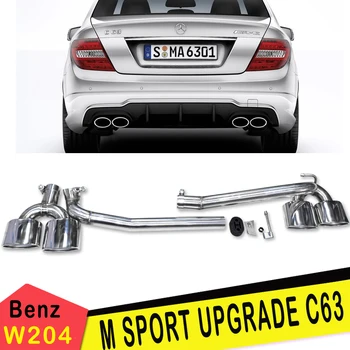 

1 set 4 out Stainless steel Exhaust Pipe Muffler tip upgrade C63 For 09-13 year C63 C200 C260 C300 W204