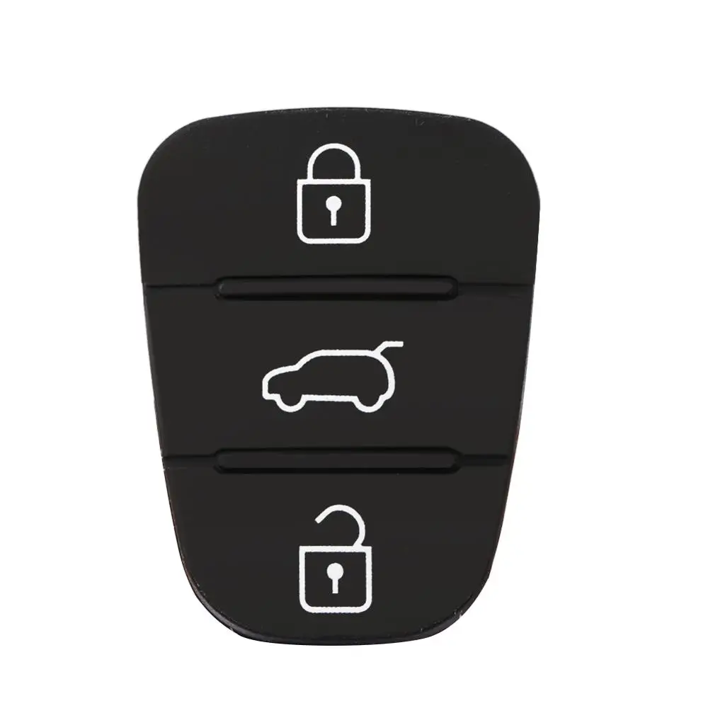 Резиновый кнопочный коврик автомобиля запасной чехол для ключа подходит для Kia Rio CEED, пульт управления для Hyundai Solaris Accent Tucson l10 l20 l30#292109