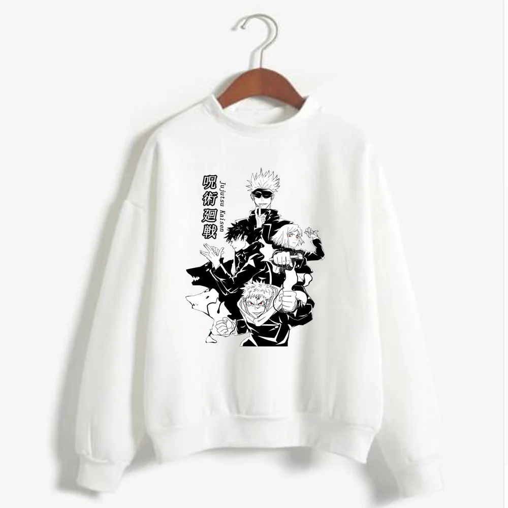

Fashion Sweatshirt Hoodie Anime Jujutsu Kaisen Hoodies Pullover Casual Printing Hooded Streetswear Sweatshirt Men Women Unisex