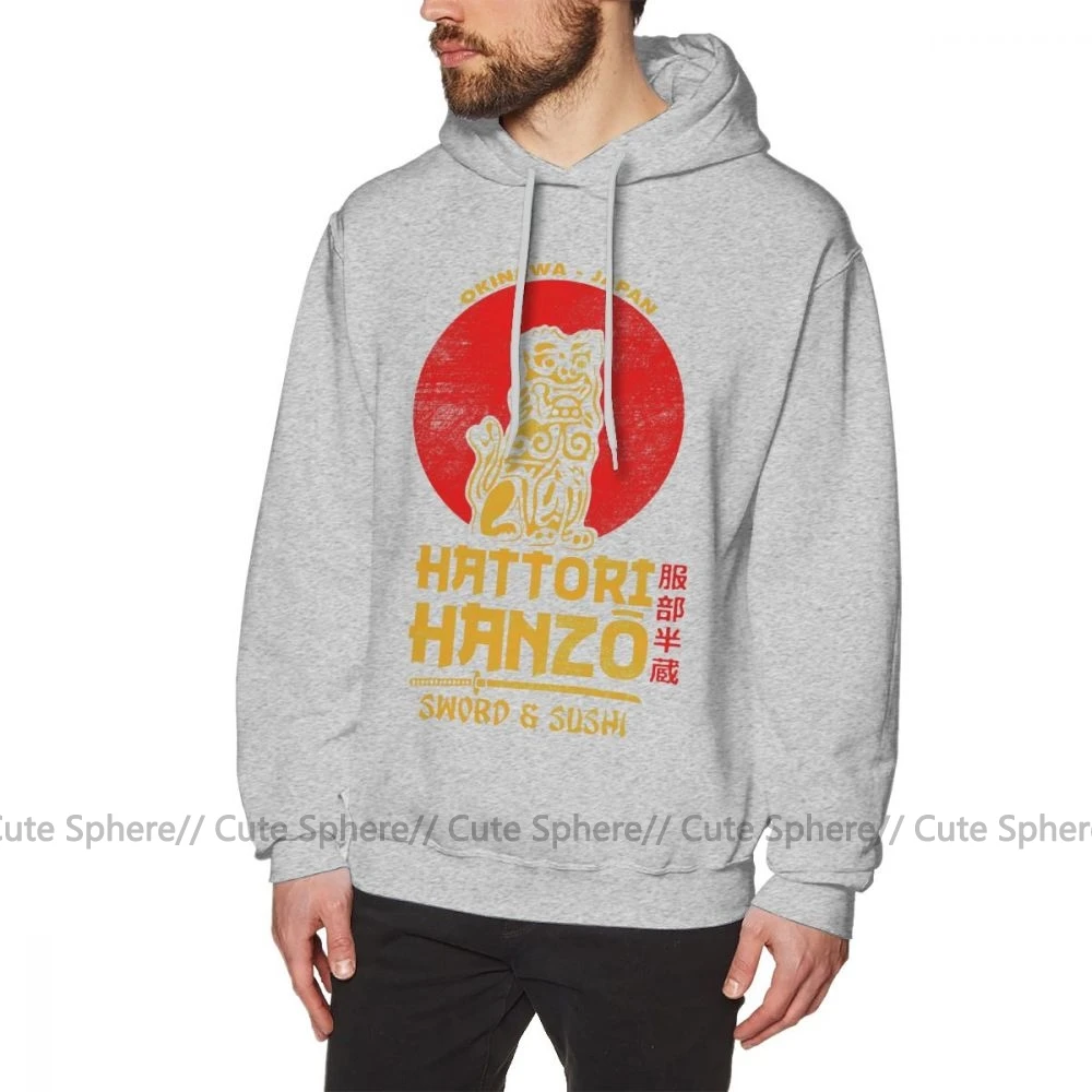 Толстовка hanzo Hattori толстовка с изображением Ханзо Открытый пуловер с длинным рукавом хлопковая крутая Мужская XL синяя Осенняя Толстовка - Цвет: Gray