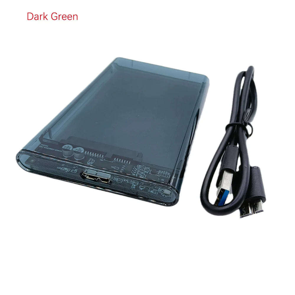 2.5 Inch Hard Drive Enclosure Hard Drive Box 2.5 Inch USB 3 HDD Case 2’5 For External HDD SSD Support UASP Function Max 4TB